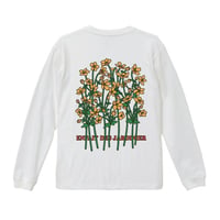 【実は庭師×gui flower】コラボロングTシャツ（white）受注生産枠＊11月下旬発送