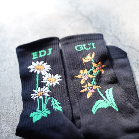 【実は庭師×gui flower】コラボ靴下（Men's）受注生産枠＊11月下旬発送