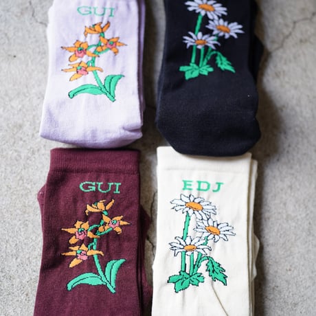【実は庭師×gui flower】コラボ靴下（Women's）受注生産枠＊11月下旬発送