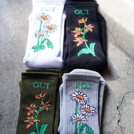 【実は庭師×gui flower】コラボ靴下（Men's）受注生産枠＊11月下旬発送