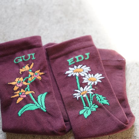 【実は庭師×gui flower】コラボ靴下（Women's）受注生産枠＊11月下旬発送