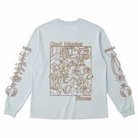 【実は庭師×gui flower】コラボロングTシャツ（shallow green）受注生産枠＊11月下旬発送