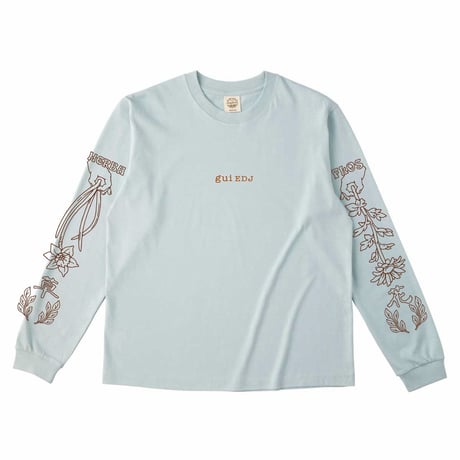 【実は庭師×gui flower】コラボロングTシャツ（shallow green）受注生産枠＊11月下旬発送