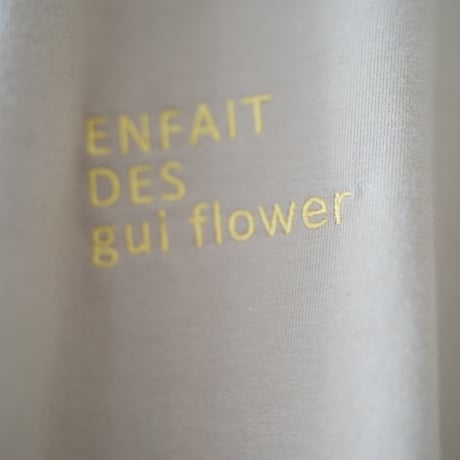 【実は庭師×gui flower】コラボロングTシャツ（beige）受注生産枠＊11月下旬発送