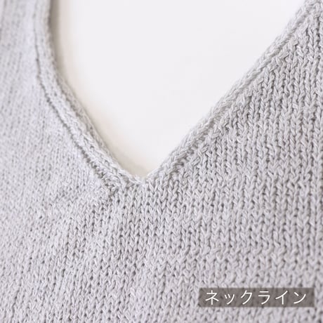 【sof.】シルクリネンニットタンクトップ