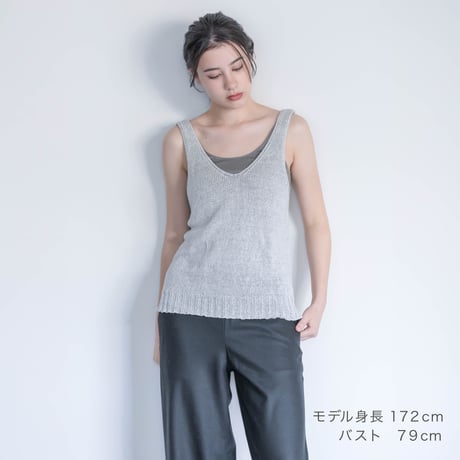 【sof.】シルクリネンニットタンクトップ
