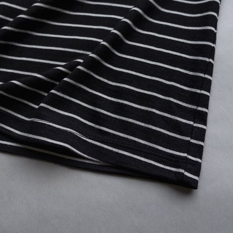 【SISIA】タッサースパンシルク ボーダーＴシャツ