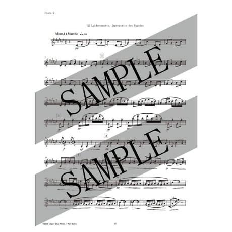 ラヴェル：マ・メール・ロワ ― 5つの小品／フルート二重奏 PDF楽譜
