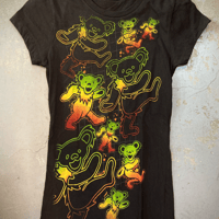 グレイトフル デッド・ジャマイカン ラスタ ベアーズ T-シャツ (女性用) (U.S.A. 中古衣料品)