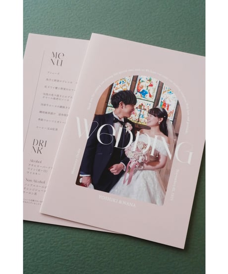 4P ܀ 席次表｜メニュー表 ‖ A5｜ Chic｜Wedding seating chart