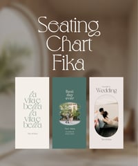 席次表 ܀ リーフレット ‖  Fika｜Wedding seating chart