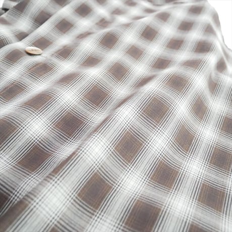 2025AW CREDONA SHEER CHECK SHIRT JACKET 1425410324-0 2609-0506