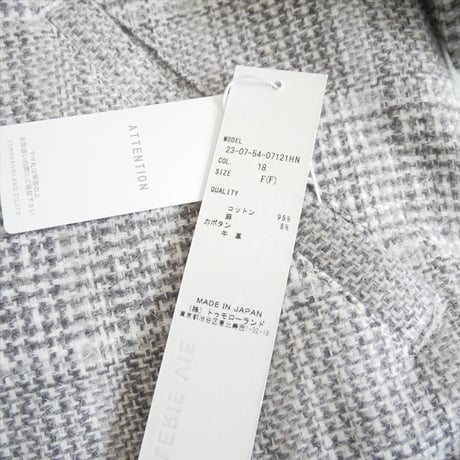 2025AW 未使用 GALERIE VIE リネアコットンツイード コクーンブルゾン 23075407121 2607-1383