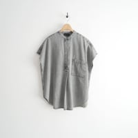 2026SS今季 未使用 conte デニム スキッパーシャツ 85111000016 2607-0061