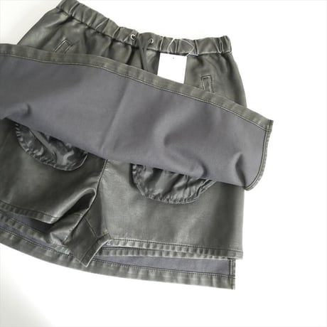 2025AW 未使用 COLLAGE GALLARDAGALANTE レザーライクミニスカパン CLZ1052401A0004 2604-1461