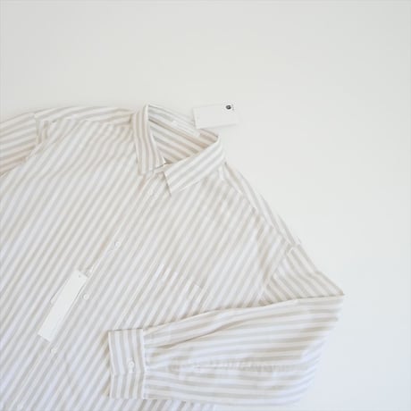 継続販売品 未使用 GALERIE VIE コットンタイプライター ワイドバランスシャツ 23016101101 2608-1158