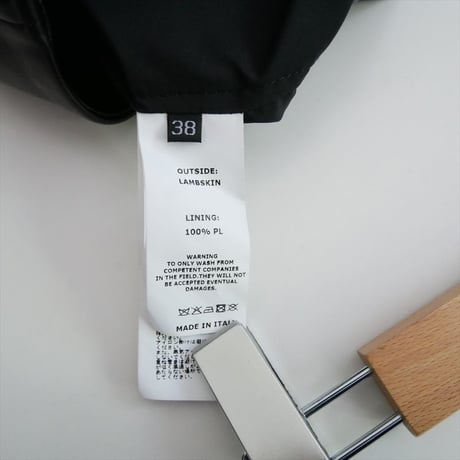 継続販売品 BEAMS同型お取扱い EMMETI FAI ナッパ シングル ライダースブルゾン 64-18-0329-832 2609-0837