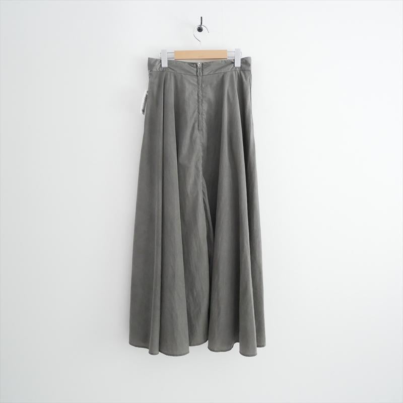 ATON HAND DYE NYLON タックフレアスカート SKAGNM0204 2608-