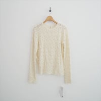 2025AW・人気完売品 未使用 IENA Flowerストレッチレースプルオーバー 25070900215230 2608-0968