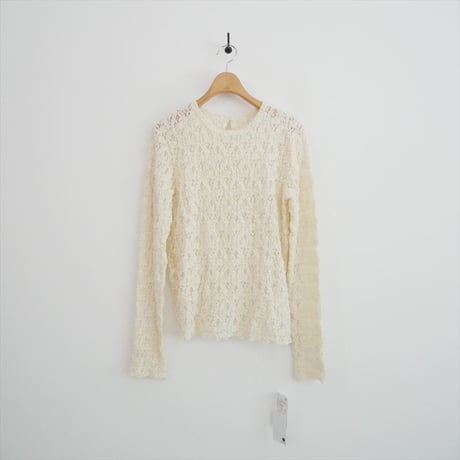 2025AW・人気完売品 未使用 IENA Flowerストレッチレースプルオーバー 25070900215230 2608-0968