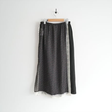 未使用 leur logette シルク混 切替スカート 04465 2610-0895