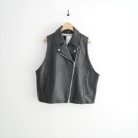 journal standard luxe レザーショート ライダースベスト 24011440201030 2610-0044