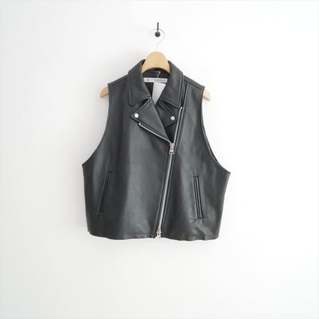 journal standard luxe レザーショート ライダースベスト 24011440201030 2610-0044