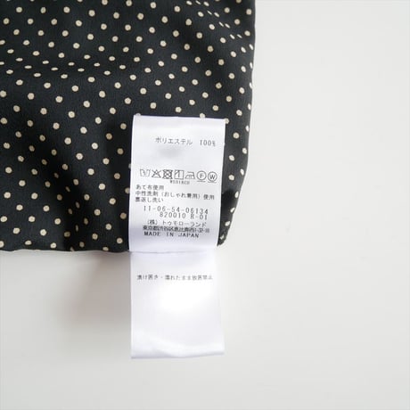 2025AW Ballsey TOMORROWLAND ミニドットプリント ティアードワンピース 11065406134 2610-0412