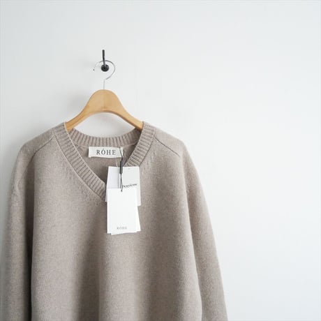 2025AW 未使用 DEUXIEME CLASSE購入品 ROHE CAPE V-NECK KNIT 25080510000330 2610-0356