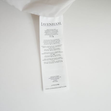 継続販売型 LAVENHAM BIG QUILT ZIPPED CRAYDON LV10114P86 2608-1243