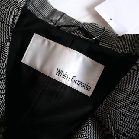 Whim Gazette ダブルチェックジャケット WGZ1032107A0015 2604-1587