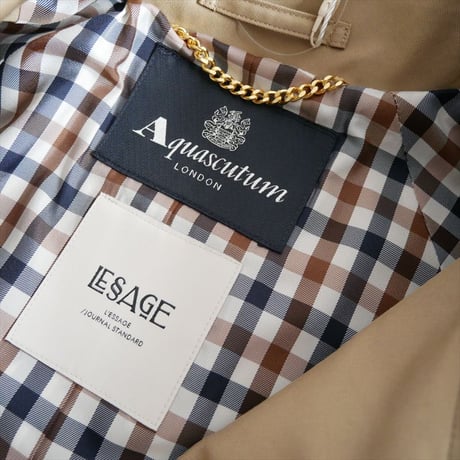 2025 未使用 JOURNAL STANDARD L'ESSAGE別注 Aquascutum ステンカラーコート 25020370203010 2610-0873