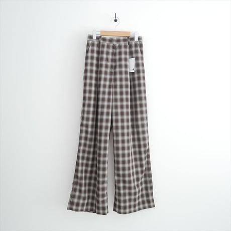 2025AW CREDONA SHEER CHECK TROUSER 1425420325-0 2609-0507