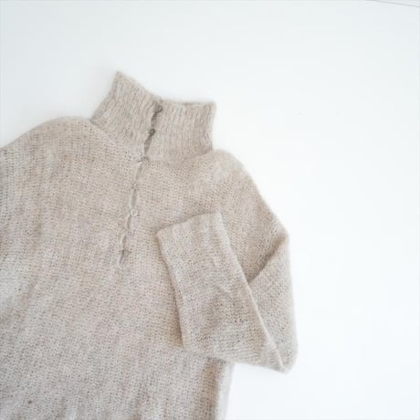 継続販売品・人気完売色 Plage ALPACA MIX BUTTON ニット 25080922854040 2609-0377