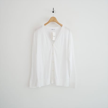 2025 未使用 DEUXIEME CLASSE Fine Cotton Vネック カーディガン 25080500810030 2607-0808
