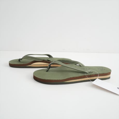 継続販売型・人気完売色 RHC別注 Rainbow Sandals ダブルレイヤー プレミアレザー 1/2 ナロー サンダル 2607-0787