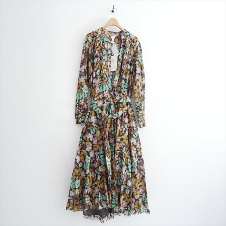 未使用 seya. RAINY FLOWER PRINT カシュクールドレス SG05252S09 2604-1557