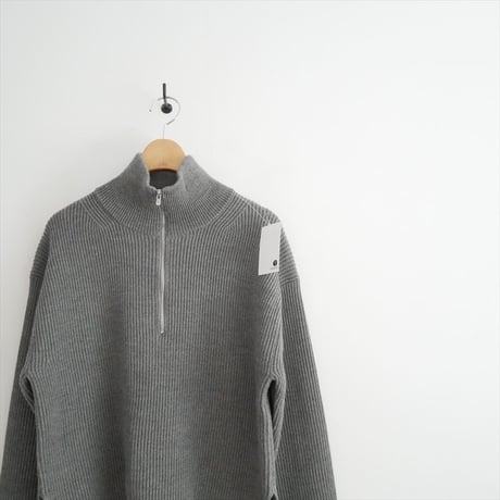 2025AW BATONER SOLID WOOL RIB HALF ZIPニット BN-25FL-035 2609-0295