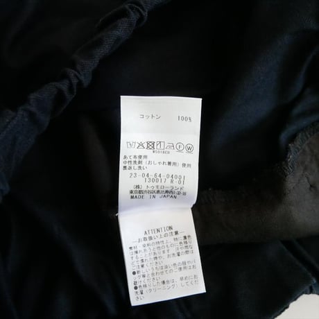 2026AW今季新作 GALERIE VIE ノンマーセライズドコットン タックパンツ 23046404001 2610-0204