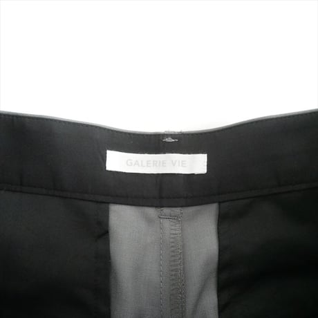 継続販売品 未使用 GALERIE VIE ウォッシャブルトロピカル ツータックストレートパンツ 23046104104 2609-0302