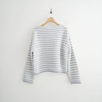 継続販売品 GALERIE VIE バンピーボーダー ボートネックプルオーバー 23025402310 2609-0299