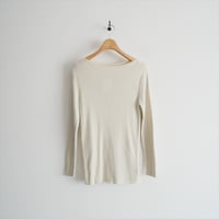 継続販売品 GALERIE VIE ギザコットンリブ ボートネックプルオーバー 23026102106 2608-1176