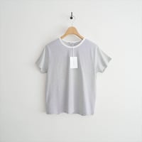 2026SS今季 未使用 handvaerk 60/2 クルーネック半袖Tシャツ STRIPE 2607-0437