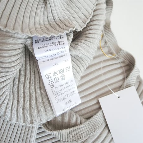 2026SS今季 L'Appartement SILK RIB KNIT 26080560724010 2608-0060