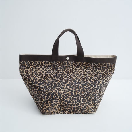 継続販売品 Herve Chapelier 725Fパンサー (舟型トートL レオパード ヒョウ柄) 2609-0234