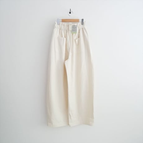 継続販売品 未使用 SAKURA堂denim 生成りデニム コクーン超ワイドパンツ PT-4_IV 2609-2106