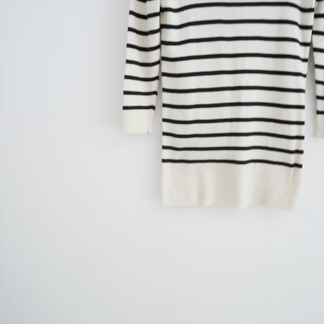 GALERIE VIE ギザコットンリブ ボートネックプルオーバー 23024102102 2607-0132