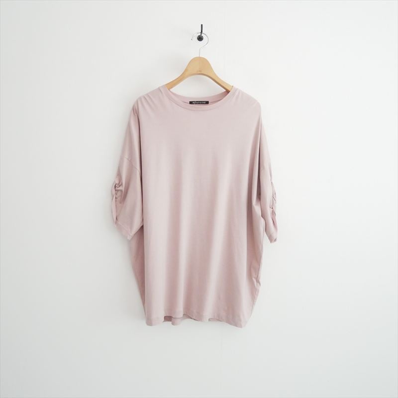 2025SS mizuiro ind ロールアップスリーブワイドTシャツ 2-210109 2