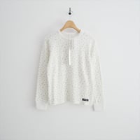 2026 未使用 SEA コットン フローラル サーマル 長袖Tシャツ 110706511 2608-1474