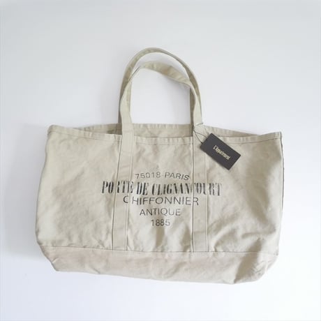 2026SS今季 未使用 L'Appartement購入品 J.J.MERCER TOTE BAG（L） 26092570013510 2607-0135